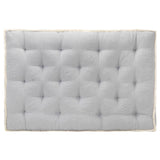 Grey pallet sofa cushion 120x80x10 cm