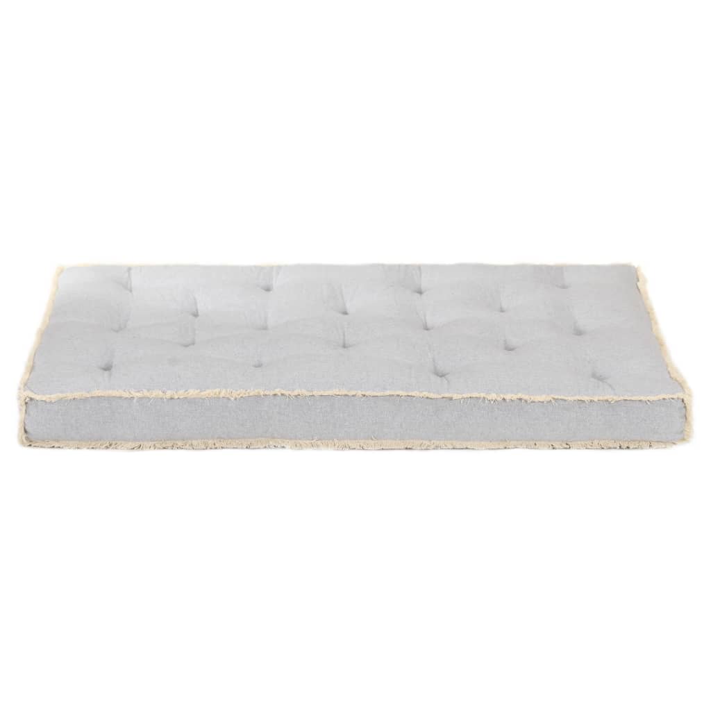 Grey pallet sofa cushion 120x80x10 cm