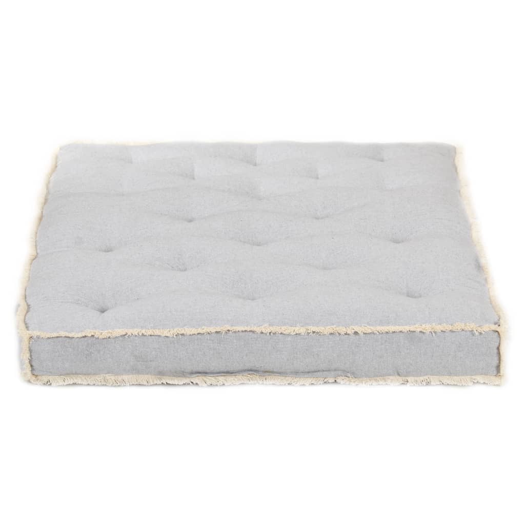 Grey pallet sofa cushion 120x80x10 cm