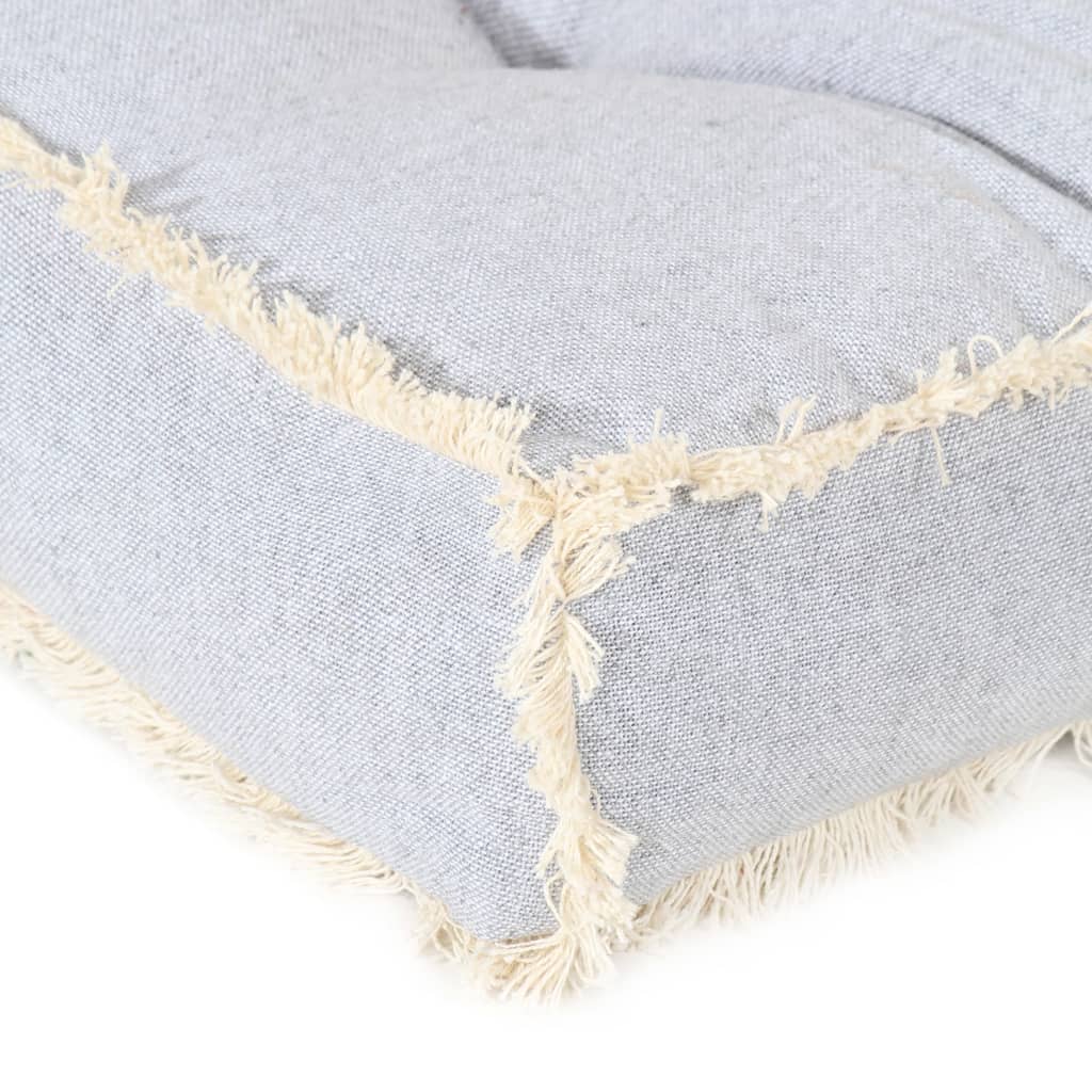 Grey pallet sofa cushion 120x80x10 cm