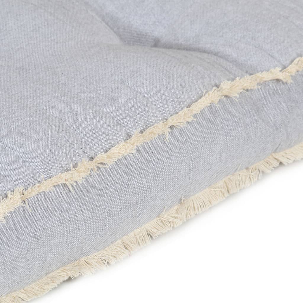 Grey pallet sofa cushion 120x80x10 cm