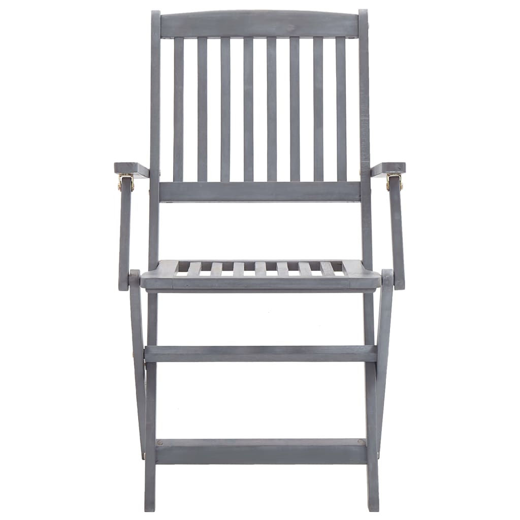 Chaises pliables d'extérieur lot de 6 Bois d'acacia solide