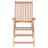 Chaises inclinables de jardin lot de 4 Bois de teck solide