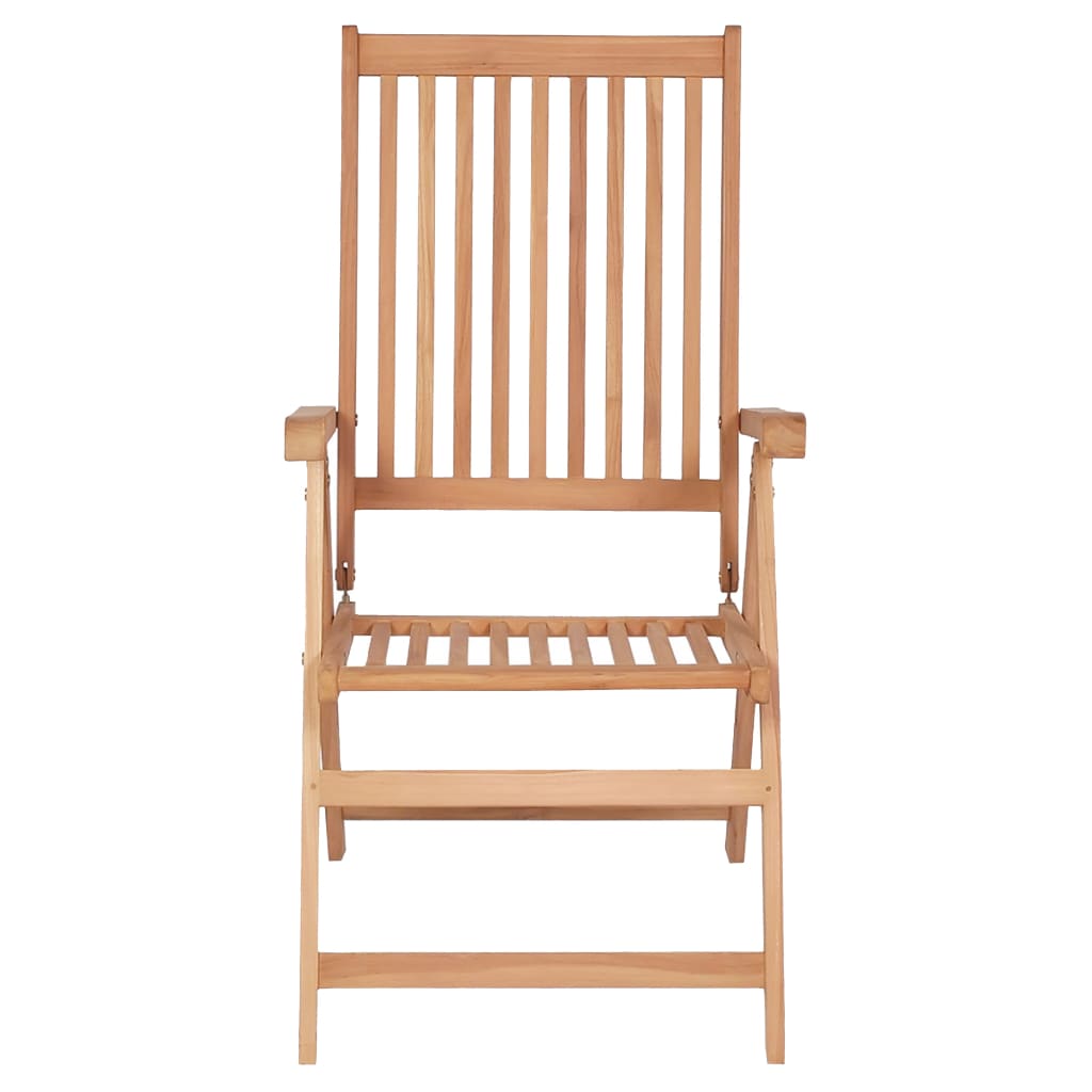 Chaises inclinables de jardin lot de 6 Bois de teck solide