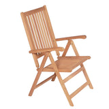 Chaises inclinables de jardin lot de 6 Bois de teck solide