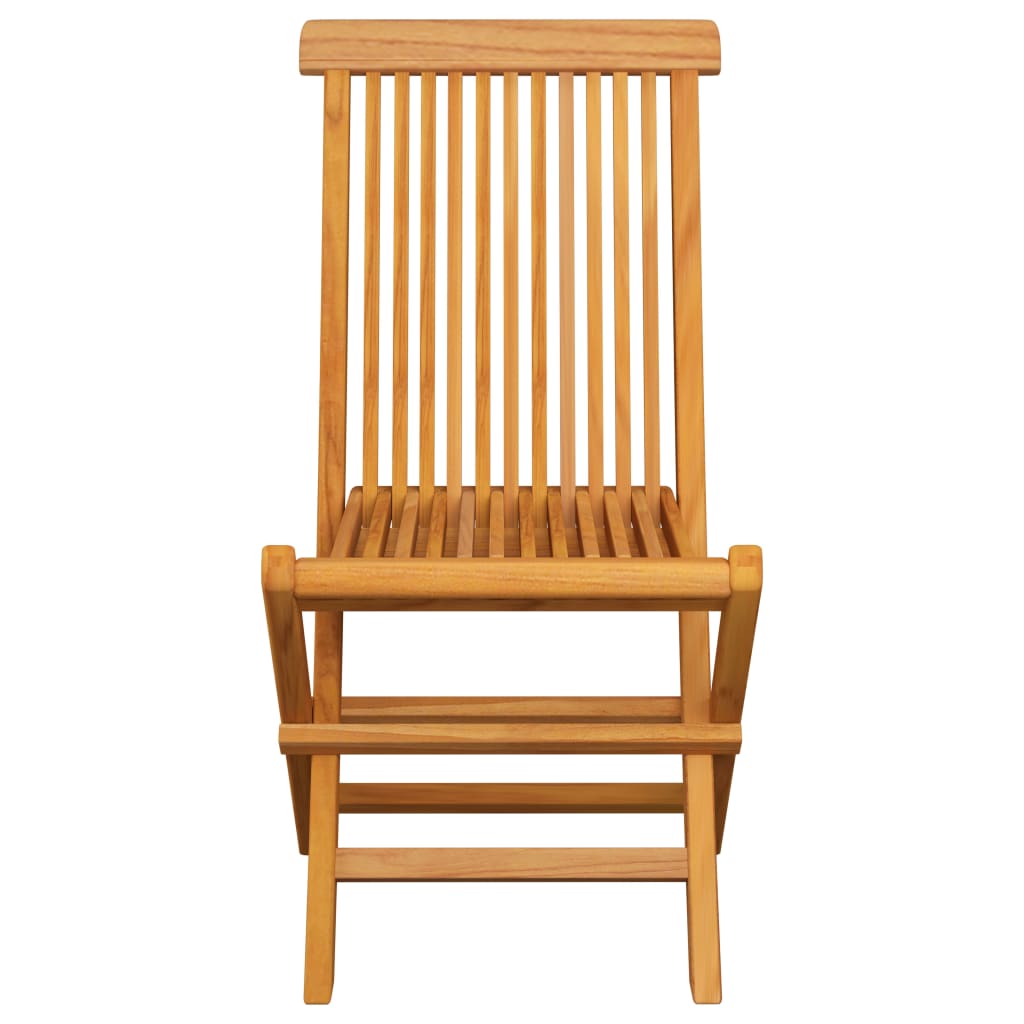 Chaises de jardin et coussins crème lot de 6 Bois teck massif