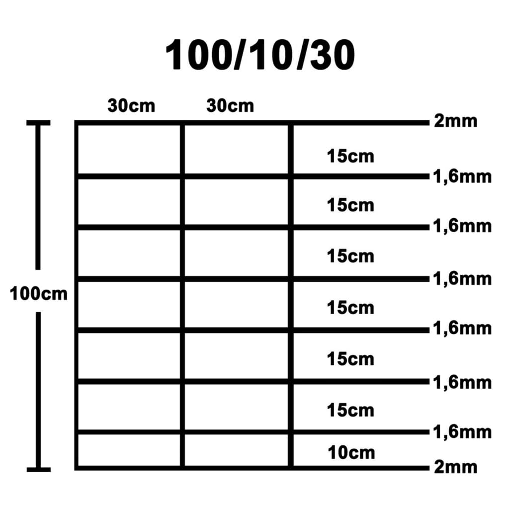 Garden fence Galvanized steel 50x1 m Silver