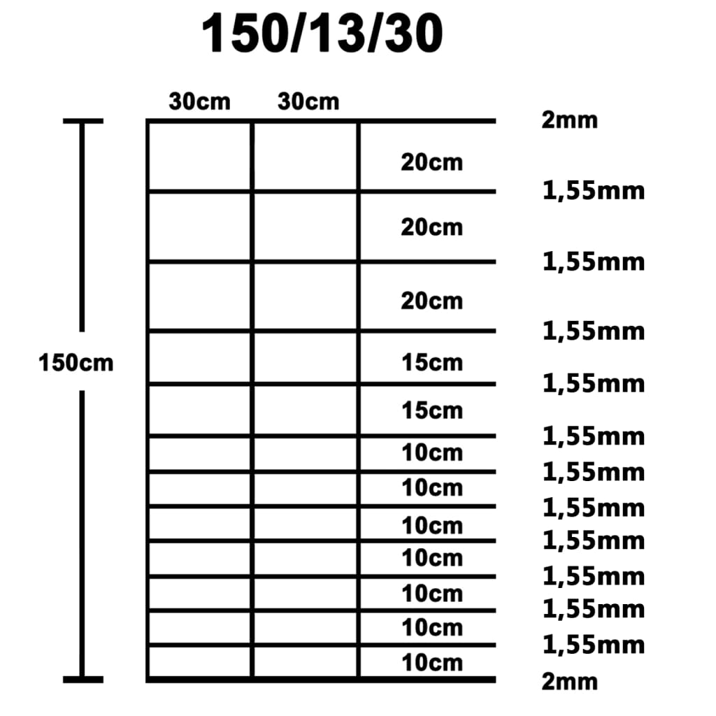 Clôture de jardin Acier galvanisé 50x1,5 m Argenté