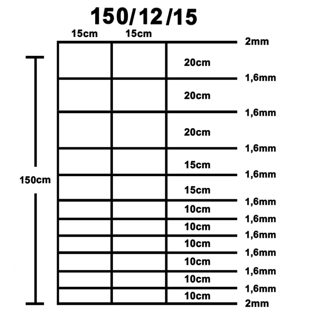 Clôture de jardin Acier galvanisé 50 m 150 cm Argenté