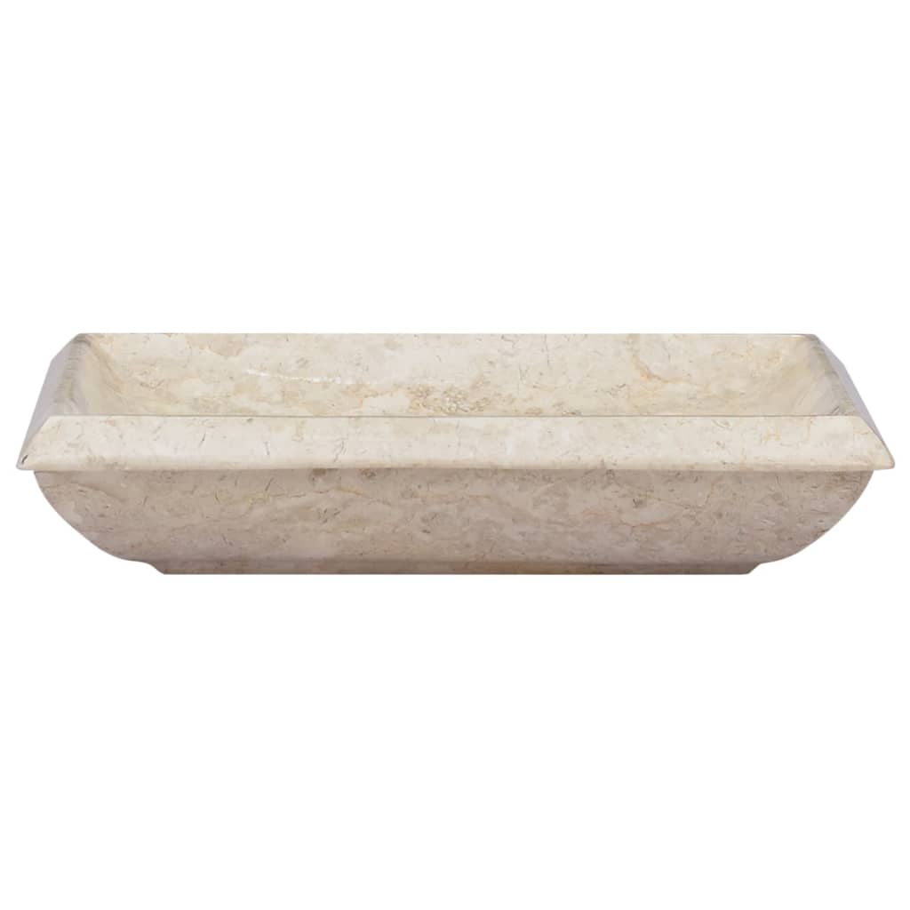 Lavabo Crème 50x35x10 cm Marbre