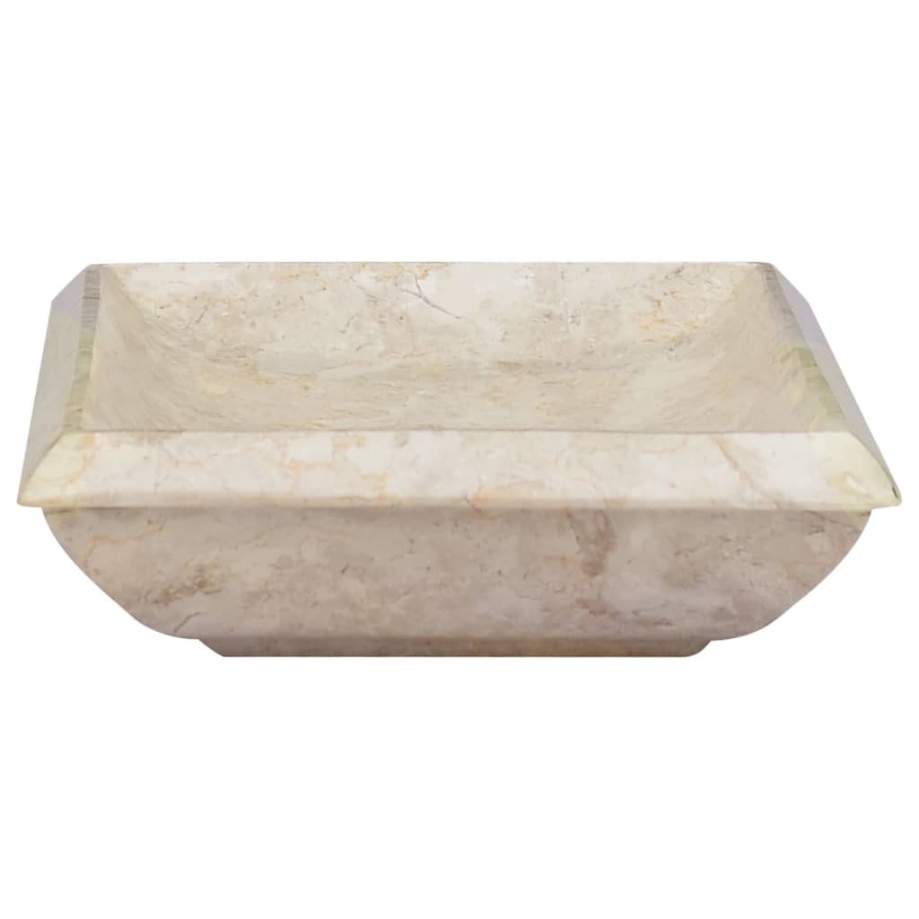 Lavabo Crème 50x35x10 cm Marbre