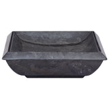 Lavabo Noir 50x35x10 cm Marbre