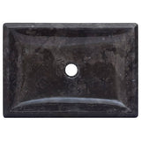 Lavabo Noir 50x35x10 cm Marbre