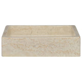 Lavabo Crème 40x40x10 cm Marbre