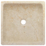 Lavabo Crème 40x40x10 cm Marbre