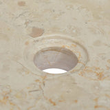 Lavabo Crème 40x40x10 cm Marbre