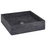 Lavabo Noir 40x40x10 cm Marbre