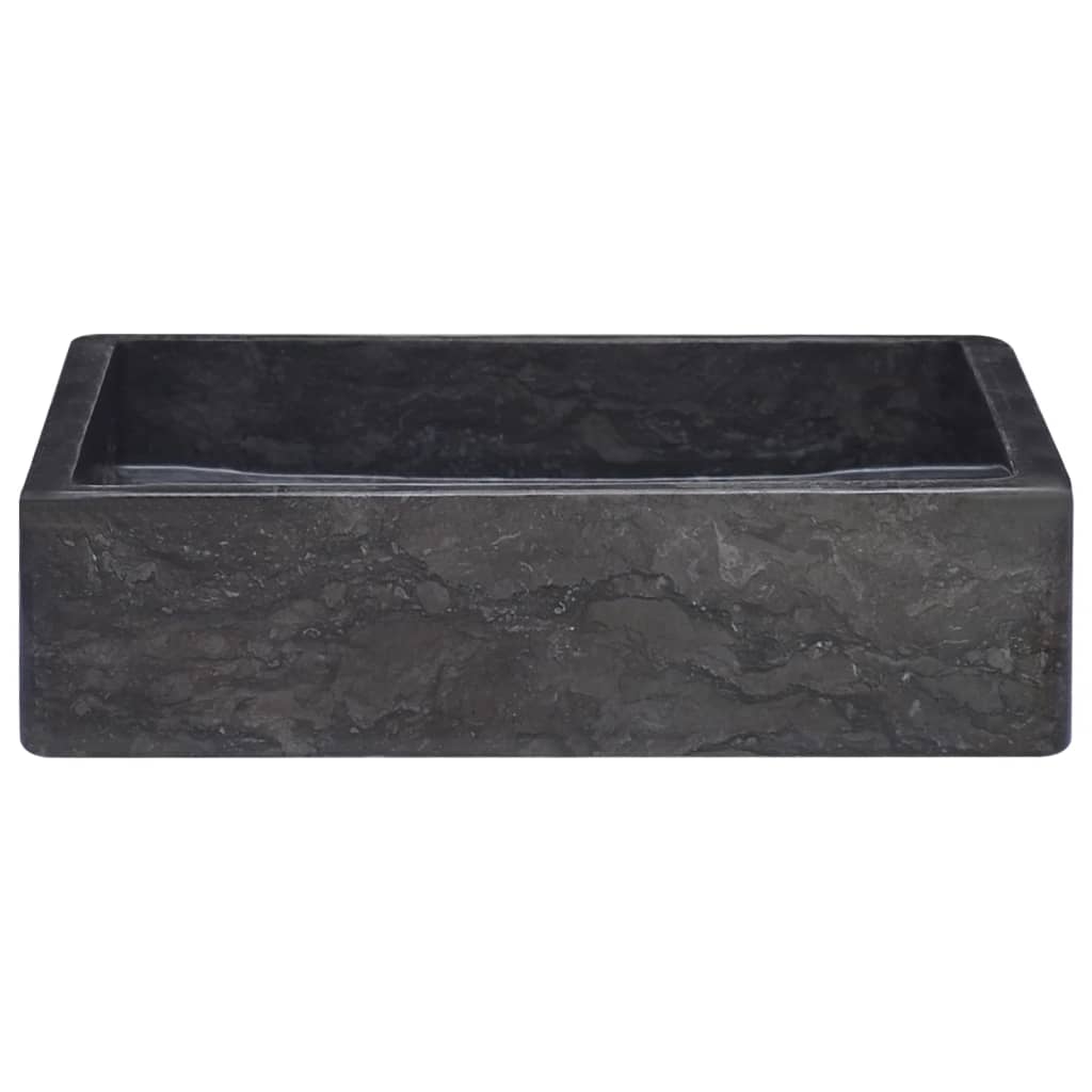 Lavabo Noir 40x40x10 cm Marbre