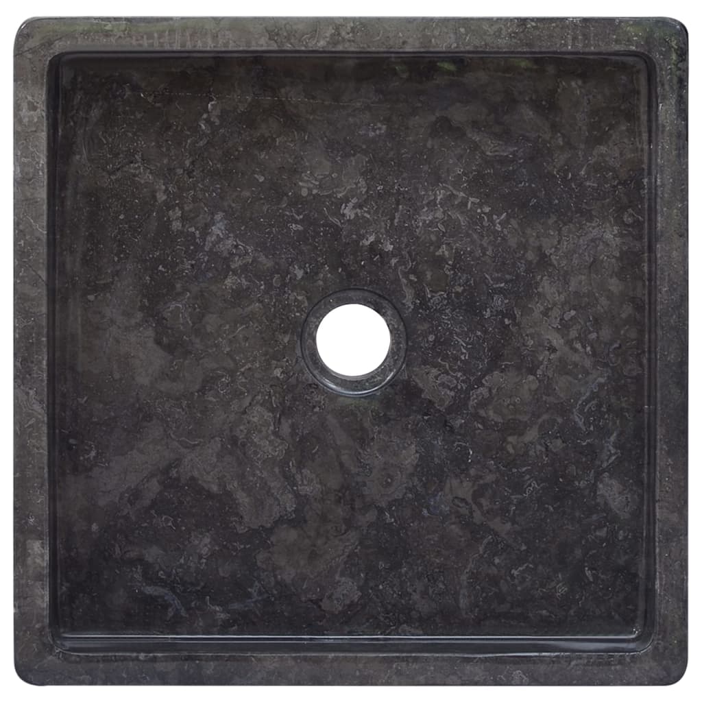 Lavabo Noir 40x40x10 cm Marbre