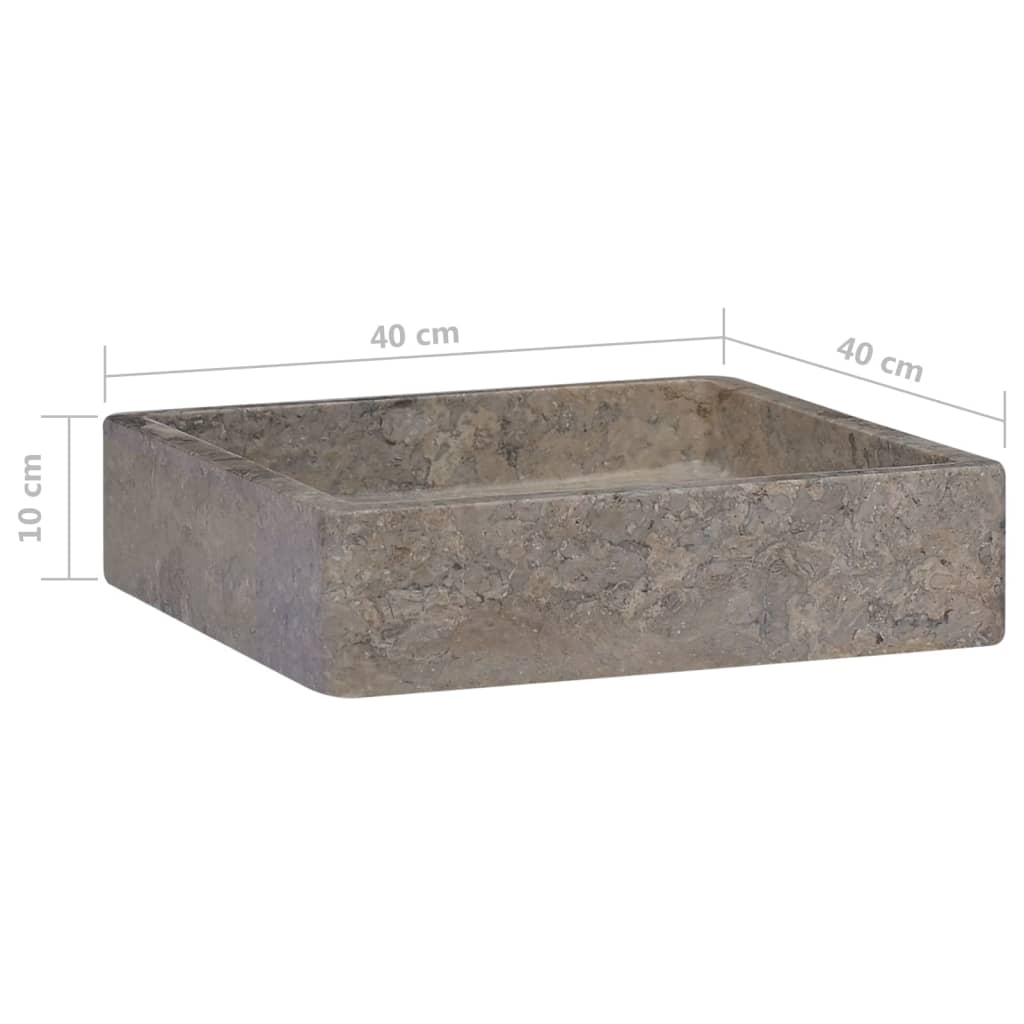 Lavabo Gris 40x40x10 cm Marbre