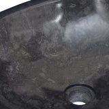 Lavabo Noir 53x40x15 cm Marbre