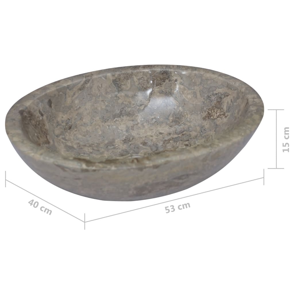 Lavabo Gris 53x40x15 cm Marbre