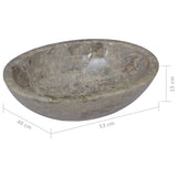 Lavabo Gris 53x40x15 cm Marbre