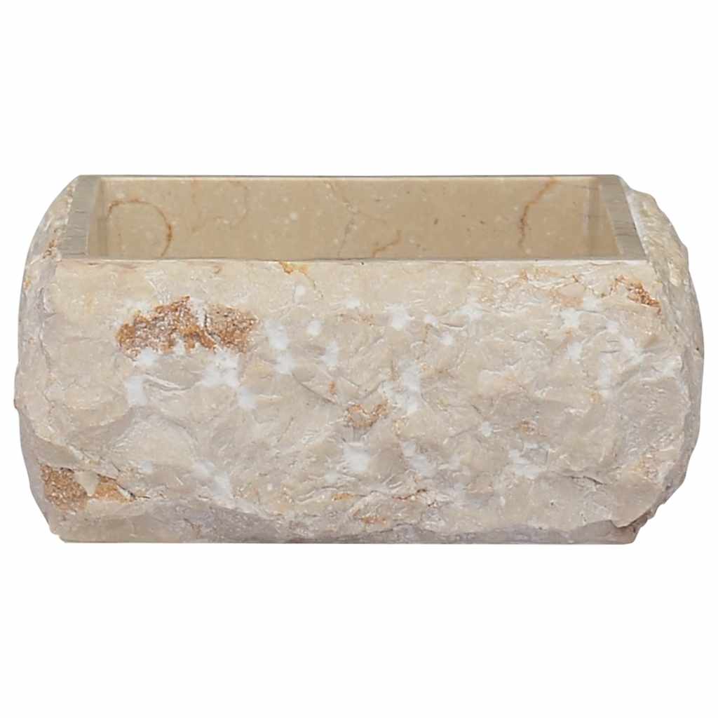 Lavabo Crème 30x30x13 cm Marbre