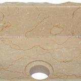 Lavabo Crème 30x30x13 cm Marbre