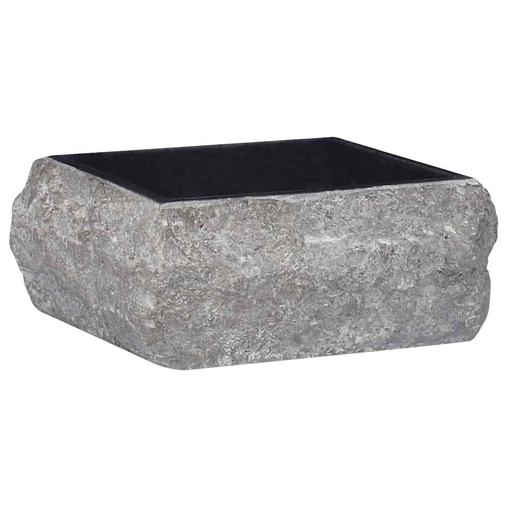 Black washbasin 30x30x13 cm Marble