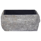 Black washbasin 30x30x13 cm Marble