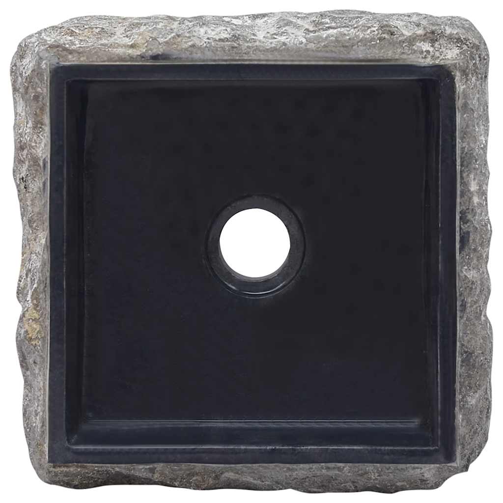 Black washbasin 30x30x13 cm Marble