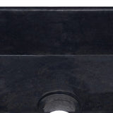 Black washbasin 30x30x13 cm Marble