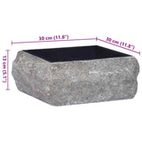 Black washbasin 30x30x13 cm Marble