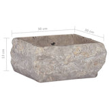 Lavabo Gris 30x30x13 cm Marbre