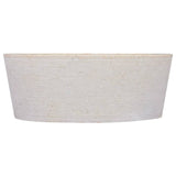 Lavabo Crème Ø40x15 cm Marbre