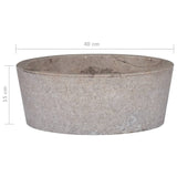 Lavabo Gris Ø40x15 cm Marbre