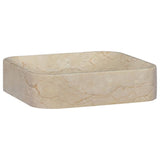 Lavabo Crème 40x40x10 cm Marbre