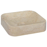 Lavabo Crème 40x40x10 cm Marbre