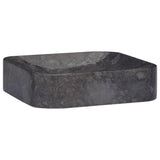 Lavabo Noir 40x40x10 cm Marbre