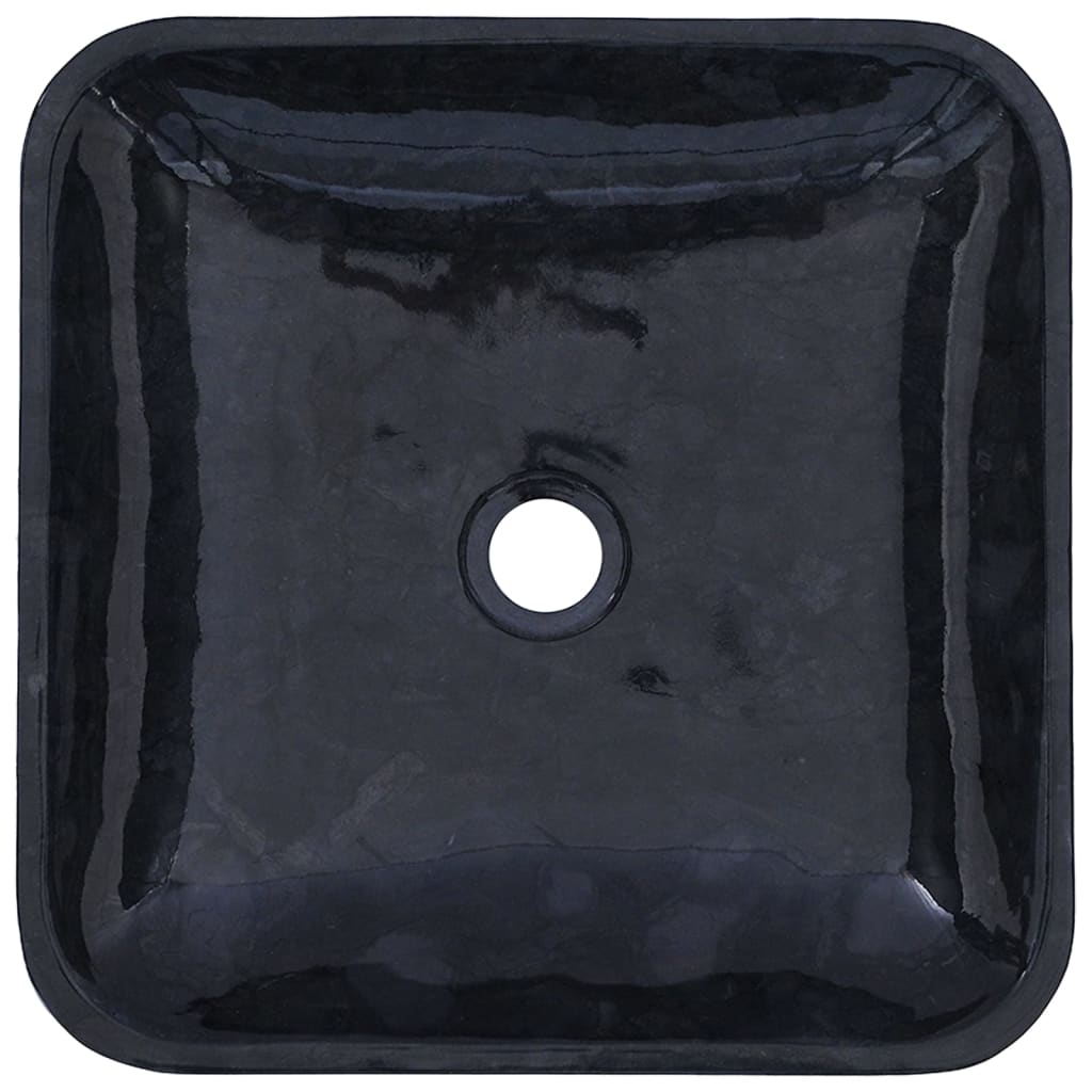 Lavabo Noir 40x40x10 cm Marbre