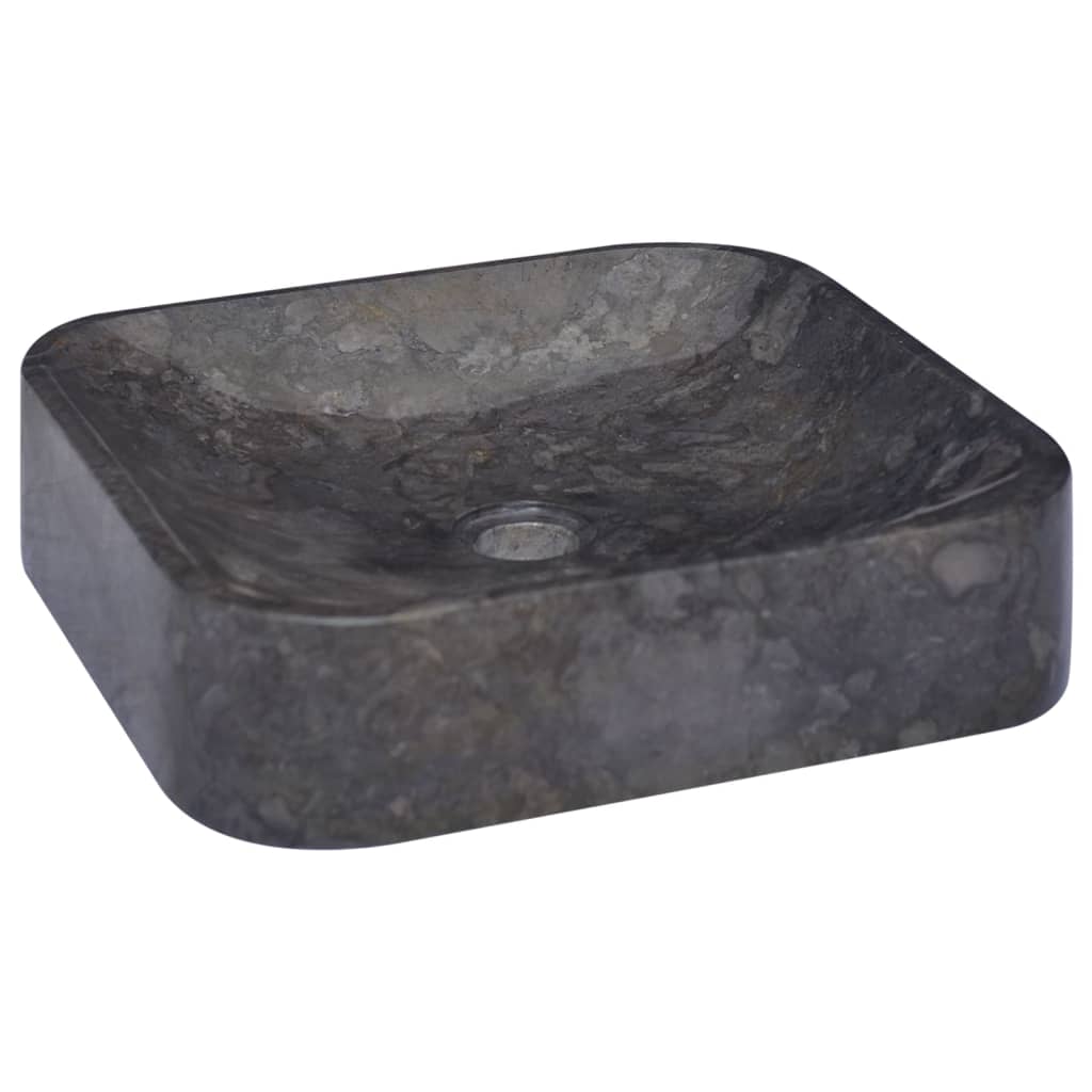 Lavabo Noir 40x40x10 cm Marbre