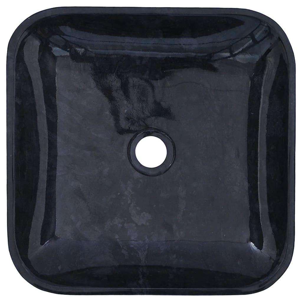 Lavabo Noir 40x40x10 cm Marbre