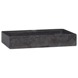 Lavabo mural noir 38x24x6,5 cm marbre