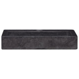 Lavabo mural noir 38x24x6,5 cm marbre