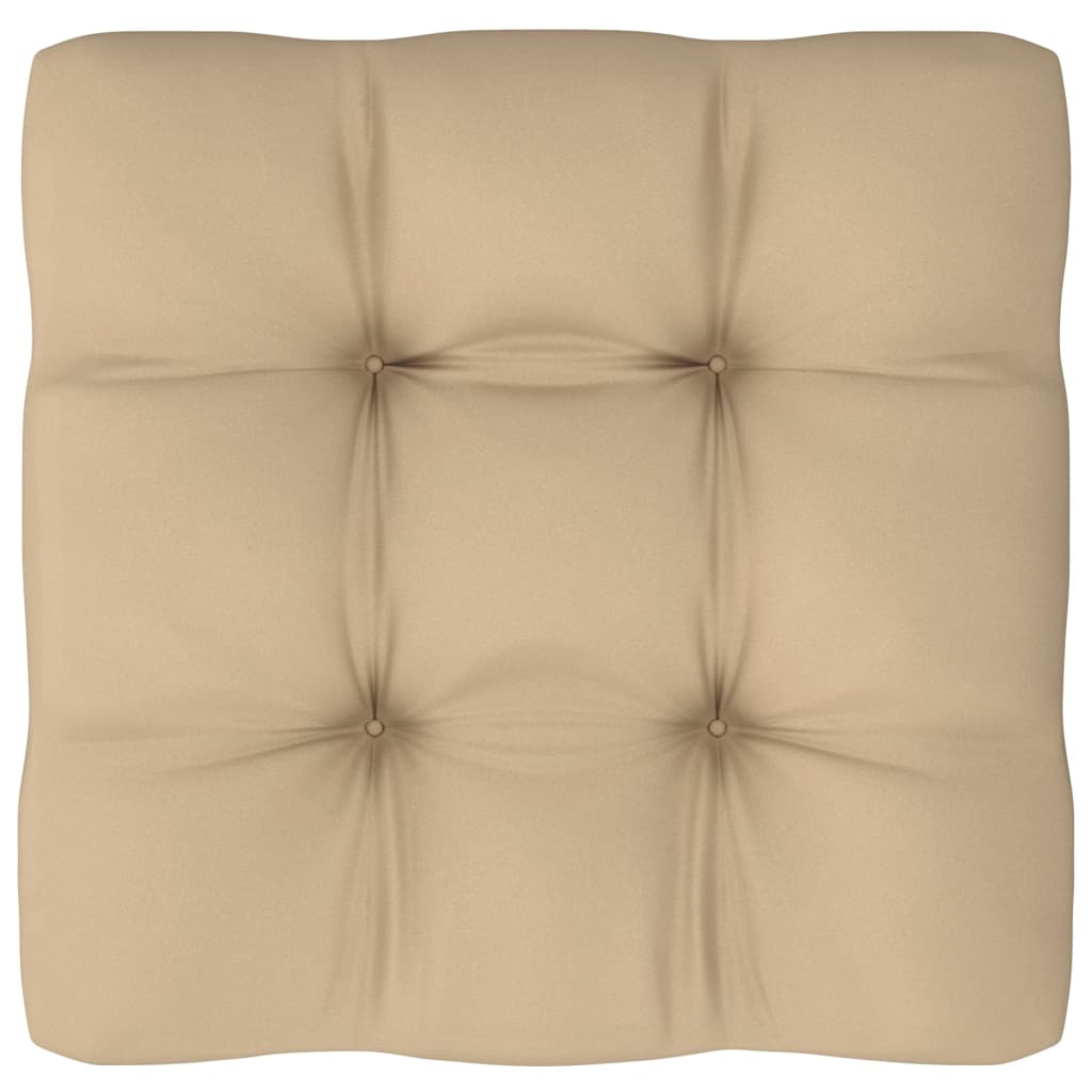 Pouf palette de jardin Bois de pin imprégné de blanc