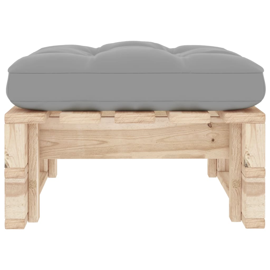 Pouf palette de jardin bois de pin imprégné