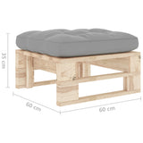 Pouf palette de jardin bois de pin imprégné