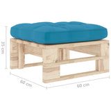 Pouf palette de jardin bois de pin imprégné