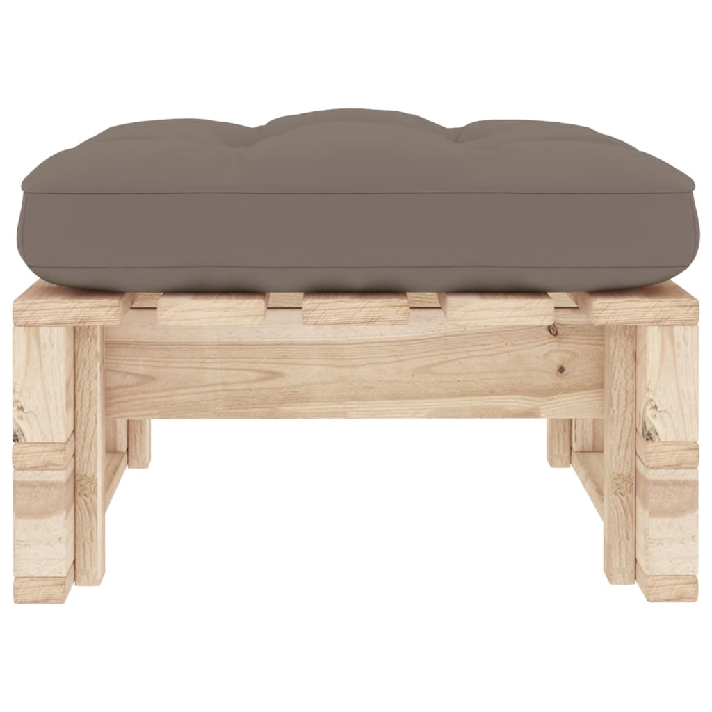 Pouf palette de jardin bois de pin imprégné